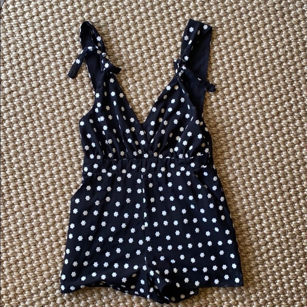 Patterned romper